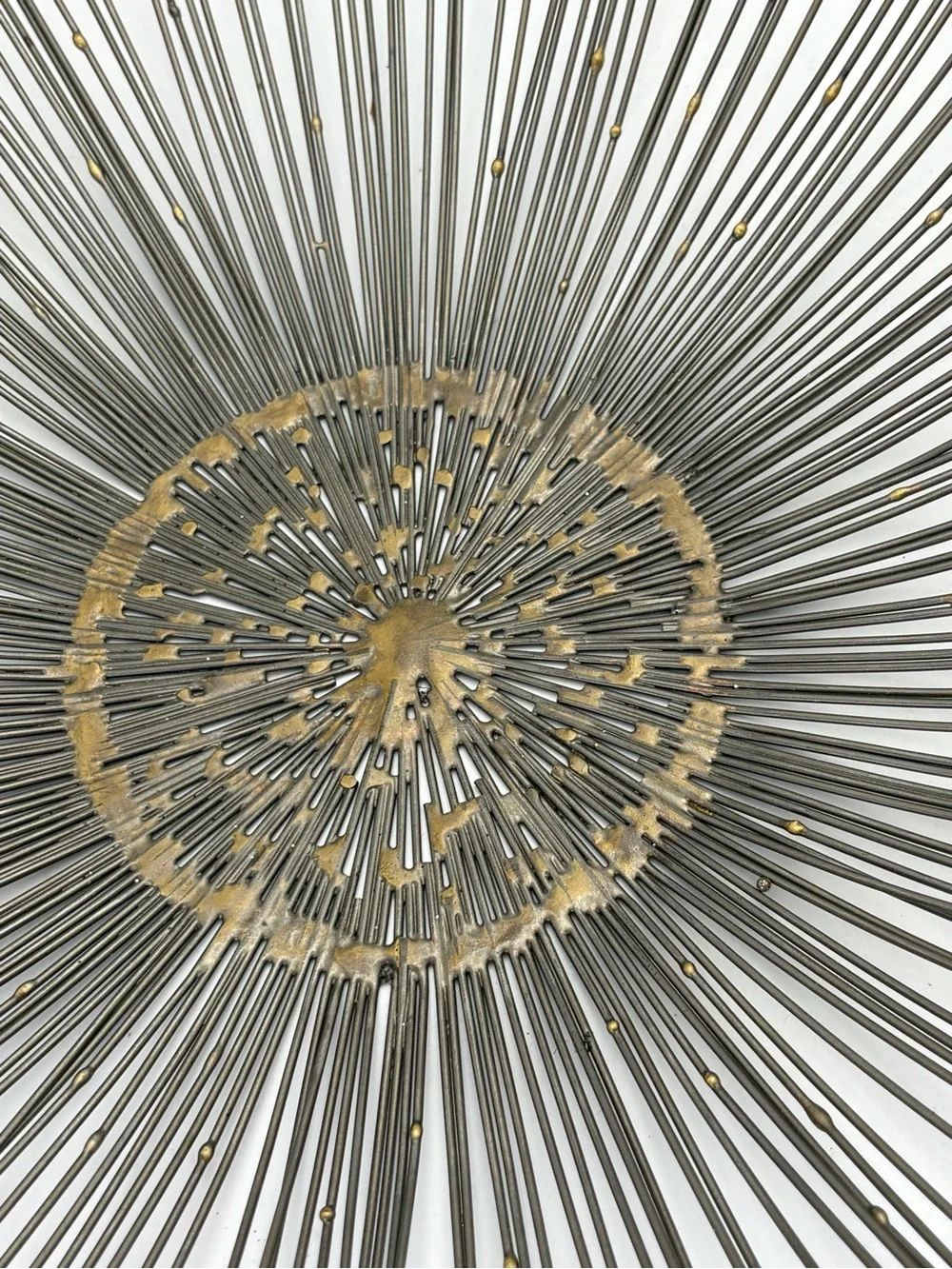 Crate & Barrel Marisol  Decorative Metal Wall Art - Bronze Floral Design